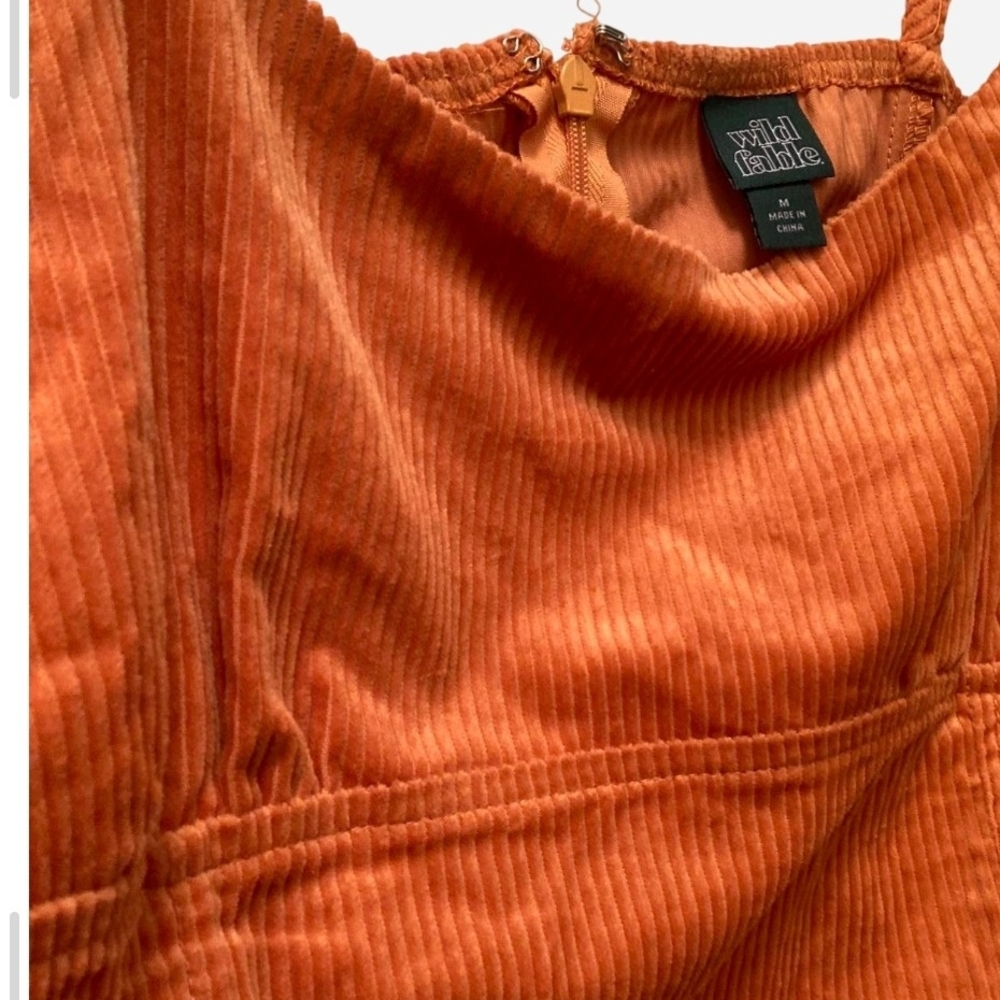 Wild Fable Rust Mini Dress with Spaghetti Straps Size M - Picture 2 of 6